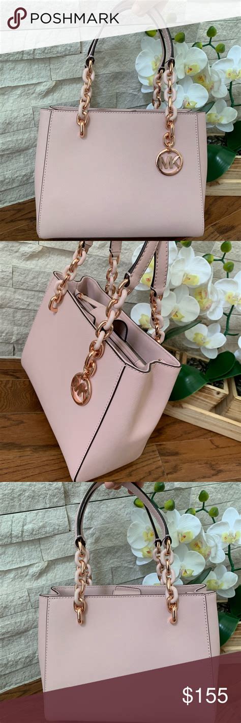 Michael Kors Sofia MD NS Saffiano Leather Tote Blossom 